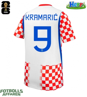 Kroatien Andrej Kramaric #9 Hemmatröja VM 2026 Kortärmad